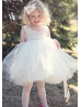 Sweetheart Neck Satin Tulle Elastic Back Adorable Flower Girl Dress